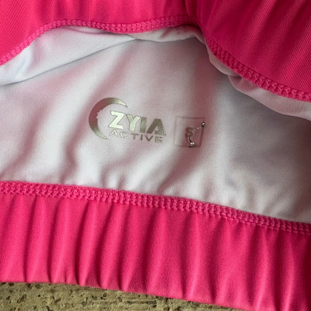 ZYIA Pink Racerback Sports Bra Intimates - Picture 2 of 3